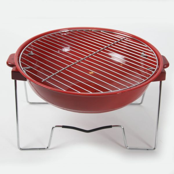 Mini red barbecue grill prop