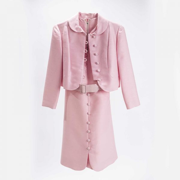 vintage pink jackie O dress rental