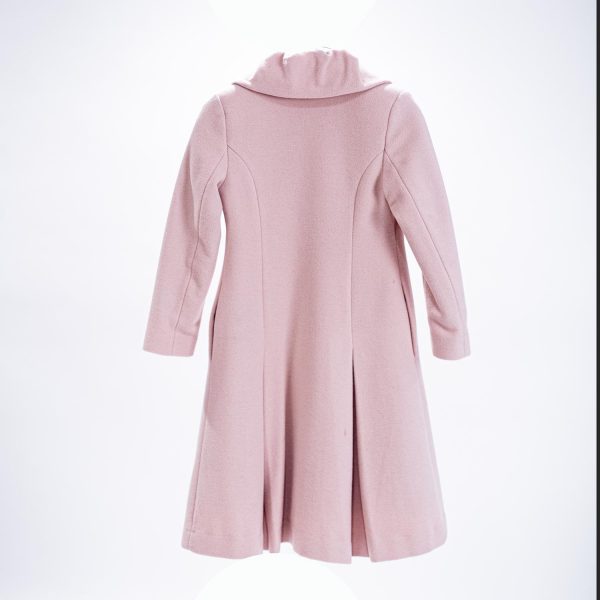 pink wool coat prop rental