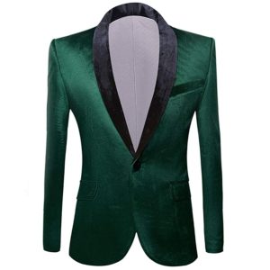 green velvet jacket